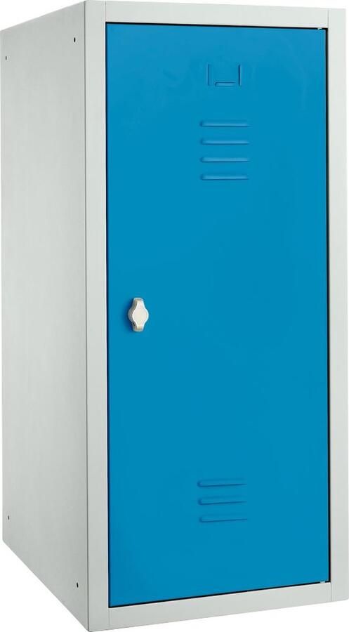 Locker plaatstaal B 400 x D 500 x H 875 mm veiligheidsslot met draaiende grendel gemonteerd