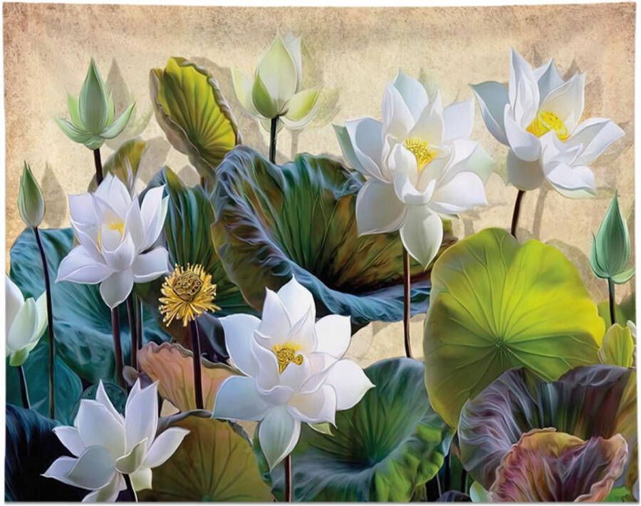 200x150 cm -Lotus tapijtwerk Wandkleed slaapzaal achtergronddoek slaapbank handdoek zitdeken thuis schilderen decoratie Wandkleed Groot wandtapijt Kinderkamer CHH 6