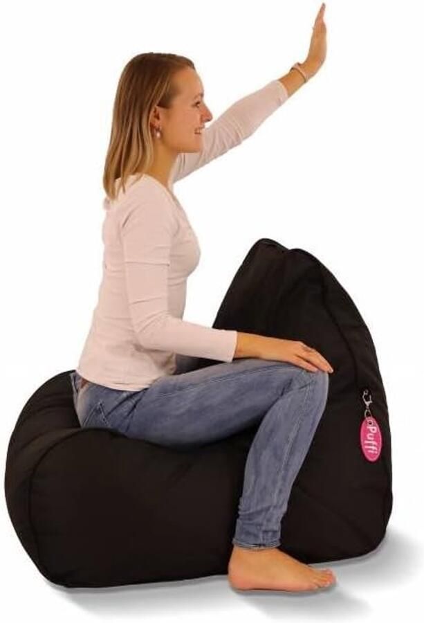 Lounge Stoel Zitzak Groot Zwart voor Volwassenen