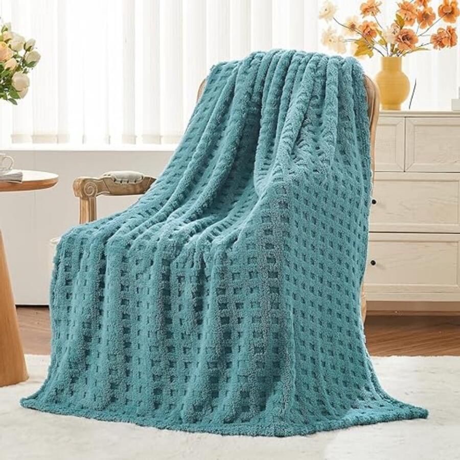 Love Blanket Plaid Deken Voor Bed Bank & Sofa Date Night 178X127CM 2 Personen Valentijn Fleece Deken Cyaan