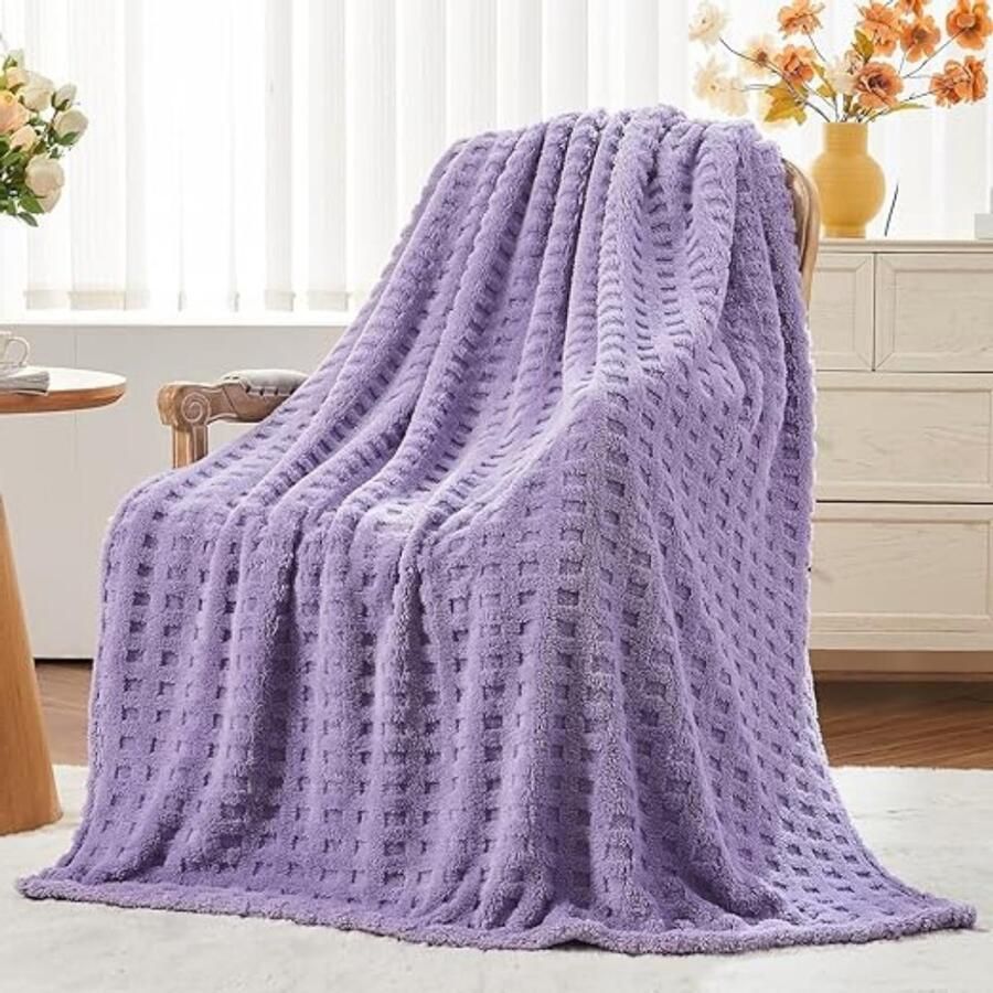 Love Blanket Plaid Deken Voor Bed Bank & Sofa Date Night 178X127CM 2 Personen Valentijn Fleece Deken Paars