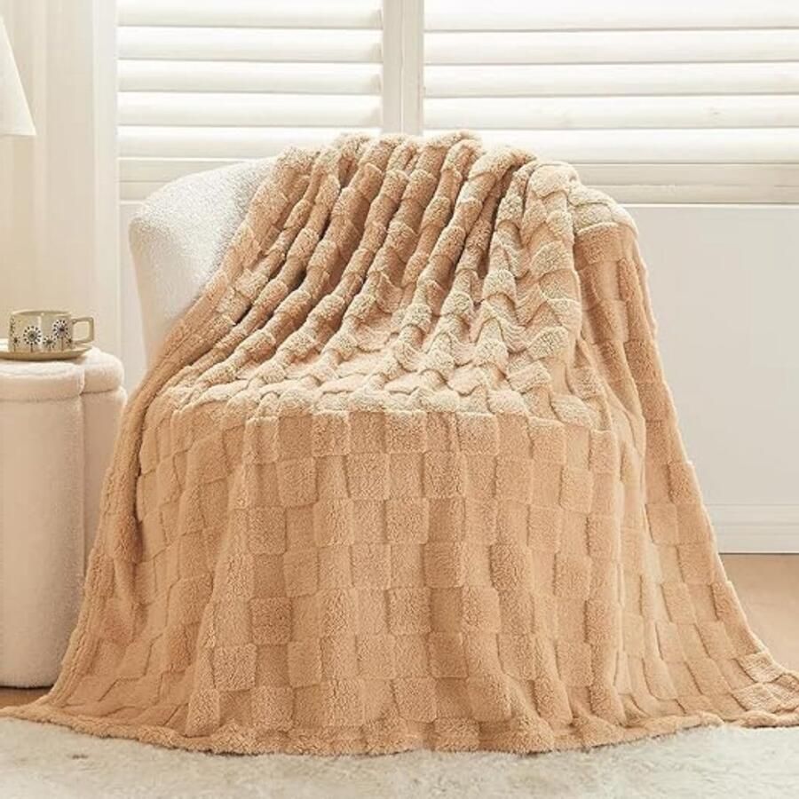 Love Blanket Plaid Deken Voor Bed Bank & Sofa Date Night 178X127CM 2 Personen Valentijn Fleece Deken Beige