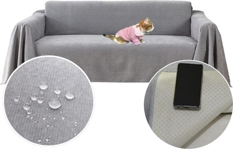 Loveseat-bankspreien waterdicht antislip duurzaam compleet bankkussen stof meubilair bankbeschermer voor huisdieren haar kinderen floppers hond kat krassen 130 x 180 cm
