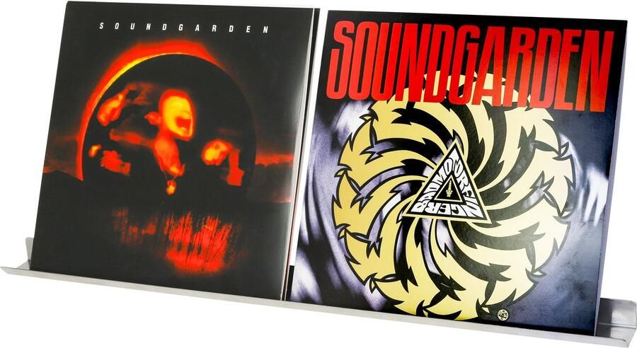 Gijssel Roestvrijstaal lp houder aan de muur vinyl opbergsysteem wandplank wandrek ook geschikt als fotoplank voor 2 lp's standaard gemaakt in zeeland