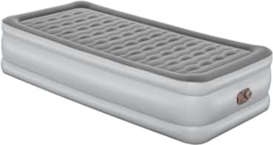 Luchtbed met Ingebouwde Pomp Luchtbed Zelfopblaasbaar Slaapmat Zelfopblazend Luchtbed 1 Persoons met UltraFresh-oppervlak en geïntegreerde elektrische pomp 203 x 97 x 46 cm Grijs