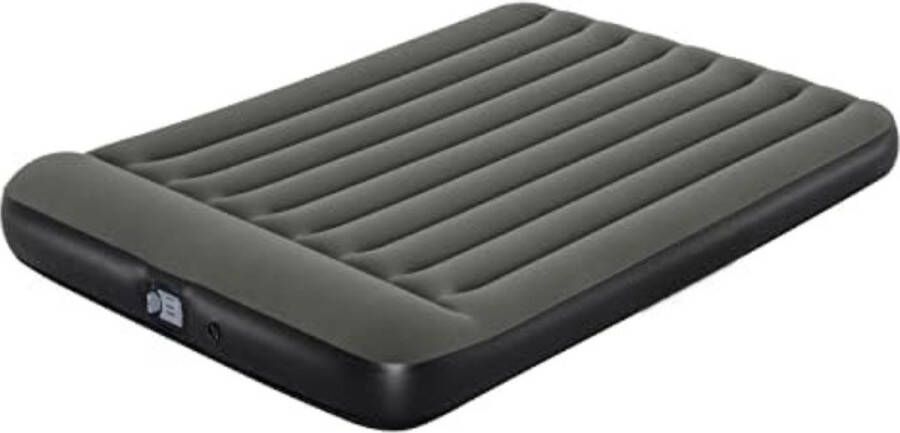 Luchtbed met Ingebouwde Pomp Luchtbed Zelfopblaasbaar Slaapmat Zelfopblazend Luchtbed 2 Persoons met geïntegreerde accupomp Dubbel XL lo 203 x 152 x 30 cm Grijs