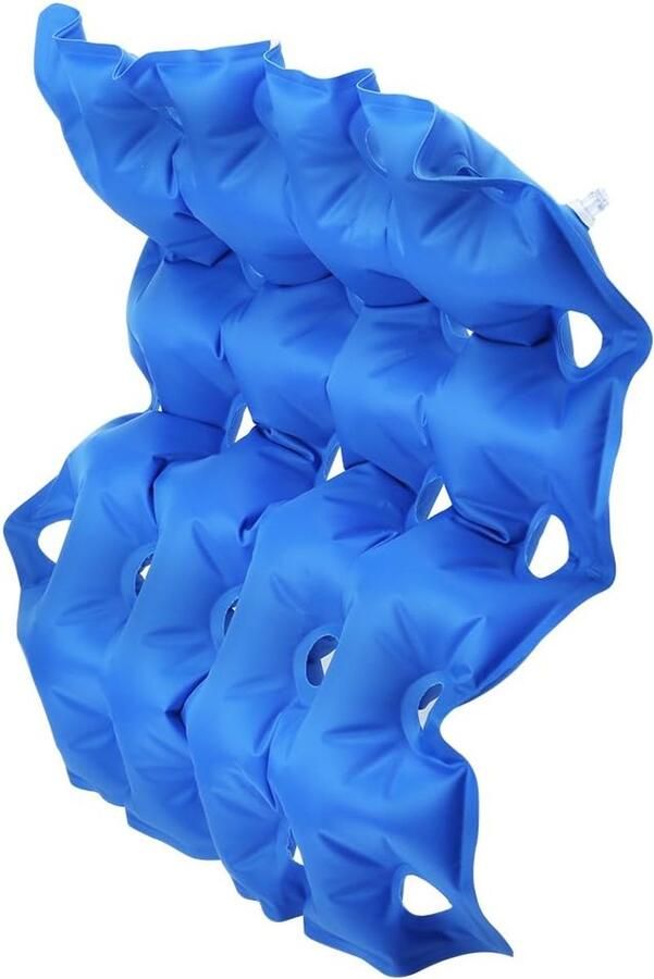 Luchtkussen 43 2 x 43 2 cm anti-decubitus rolstoelstoel luchtkussen matras blauw voor rolstoel bureaustoel en auto stuitbeen zitkussen rugsteun staartbeen en ischias pijn