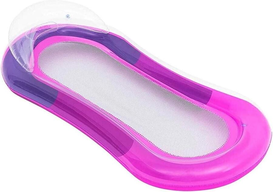 Luchtmatras waterhangmat opblaasbaar 160 x 84 cm strand zwembad relaxen op het water waterhangmat