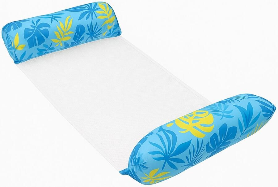 Retadou Luchtmatras zwembad 2 stuks luchtmatras waterhangmat 2-in-1 waterhangmat opblaasbare waterhangmat voor volwassenen en kinderen zwembadaccessoires plezier waterhangmat met net