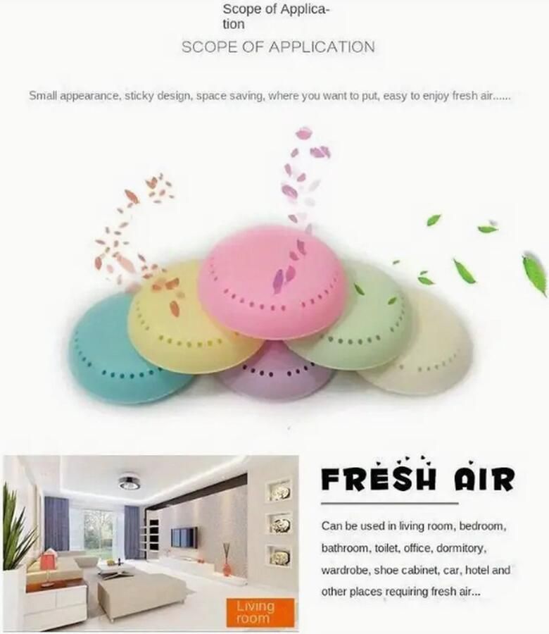 Luchtverfrisser Autogeur Auto Parfum Doosje Geurzakje Kledingkast Op te hangen Opplakbaar Lavendel Roos Navulbaar WC