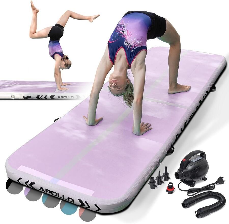 Luchtvolgmat en Turnmat voor Kinderen en Volwassenen – Opblaasbare Airtrack in 3m en 4m