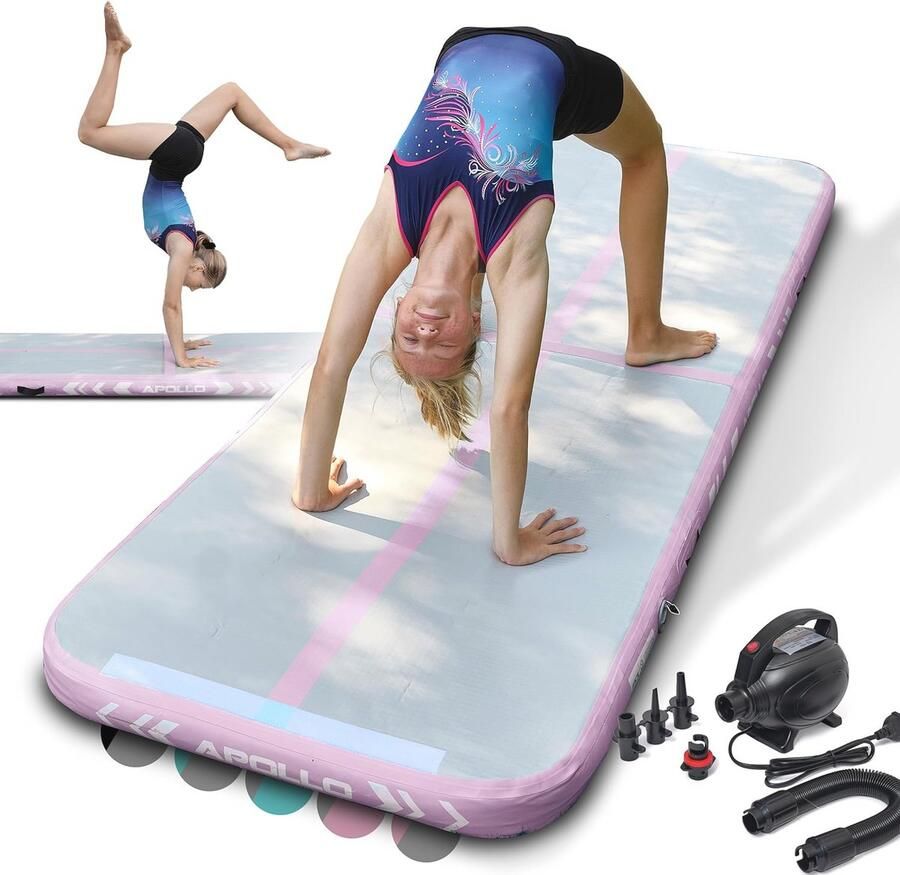 Luchtvolgmat voor volwassenen en kinderen Opblaasbare turnmat voor gymnastiek yoga en Pilates verkrijgbaar in 3m en 4m