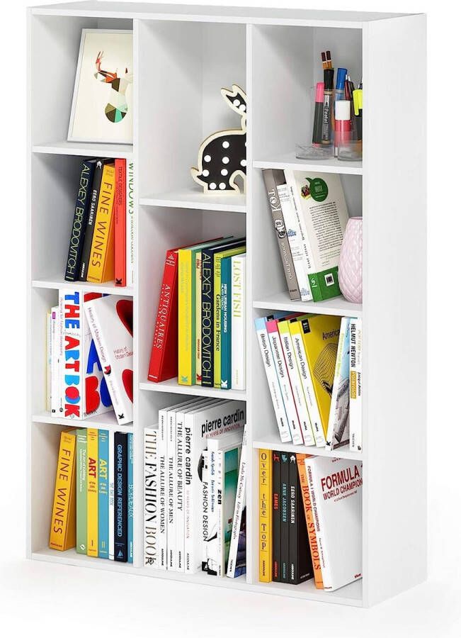 Luder 11-Cube Omkeerbare boekenkast met open plank wit