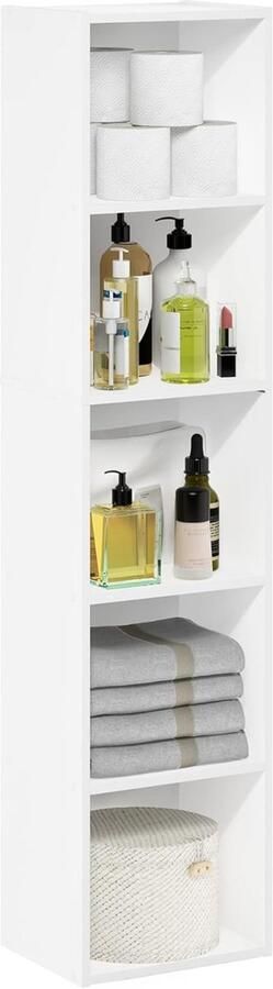 Luder Boekenkast 5-laagse kubus wit 5-Tier Cube