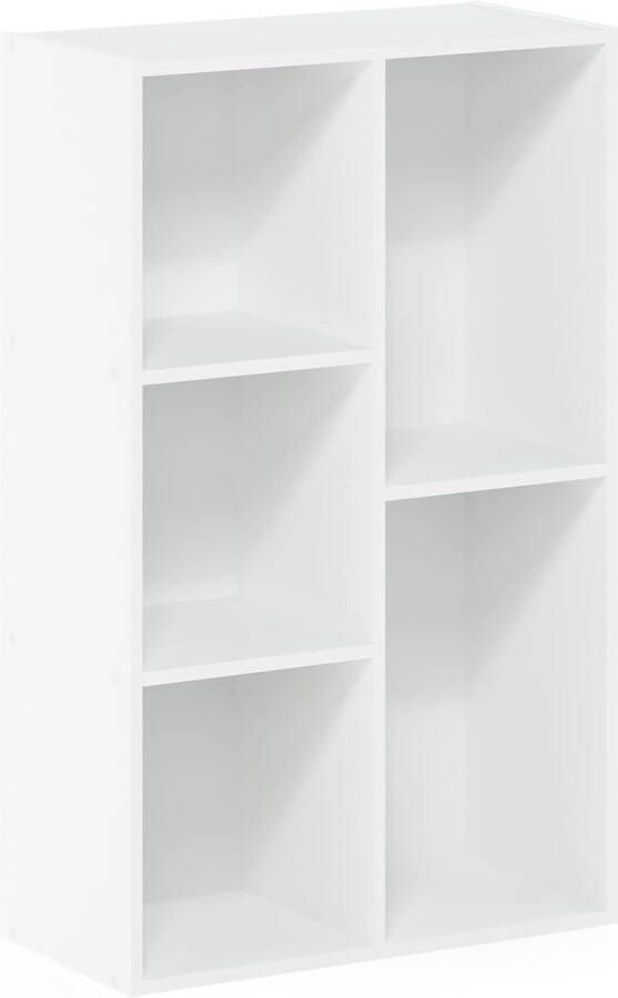 Luder plank zonder gereedschap houtmateriaal wit 5 kubussen zonder gereedschap