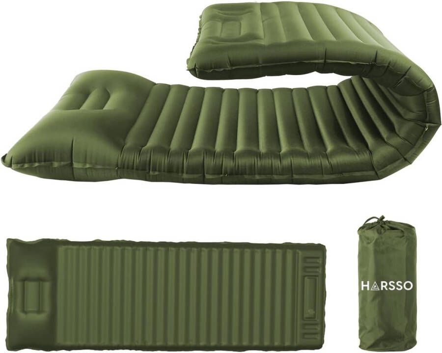 Luftmatras Zelfopblazend Camping Opblaasbaar Slaapmatje Outdoor Opvouwbaar Slaapmatje Ultralicht Hike-matje Outdoorbed met Pomp voor Wandelen Strand Reizen