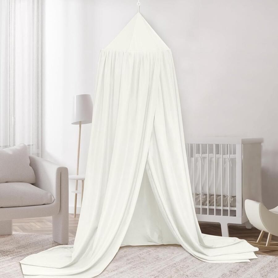 Luifel kinderkamer bedhemel babybed kinderkamer 4 kleuren hangend rond prinses insectennet klamboe voor kinderkamer en speelkamerdecoratie 56 x 230 x 450 cm