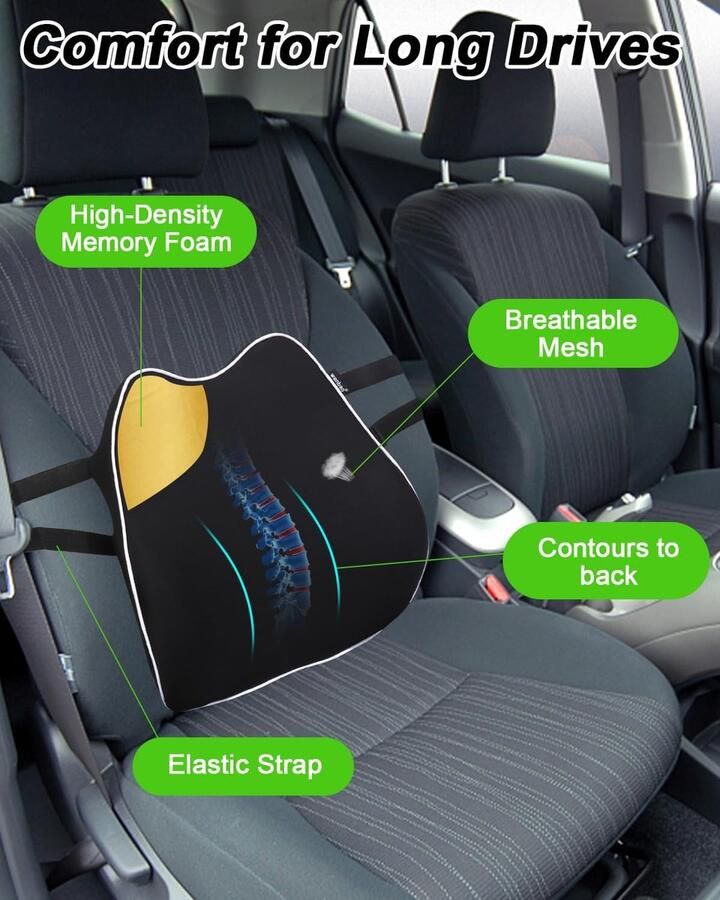 Lumbaalkussen lumbaalsteun auto lumbaalkussen voor bureaustoel ergonomisch lumbaalsteunkussen voor autostoelen bureaustoel rolstoel