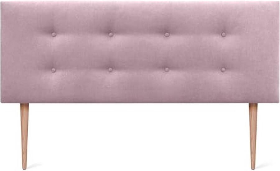 Luxe Bekleed Hoofdeinde voor Bed 160 x 105 cm in Slaakroze Stof