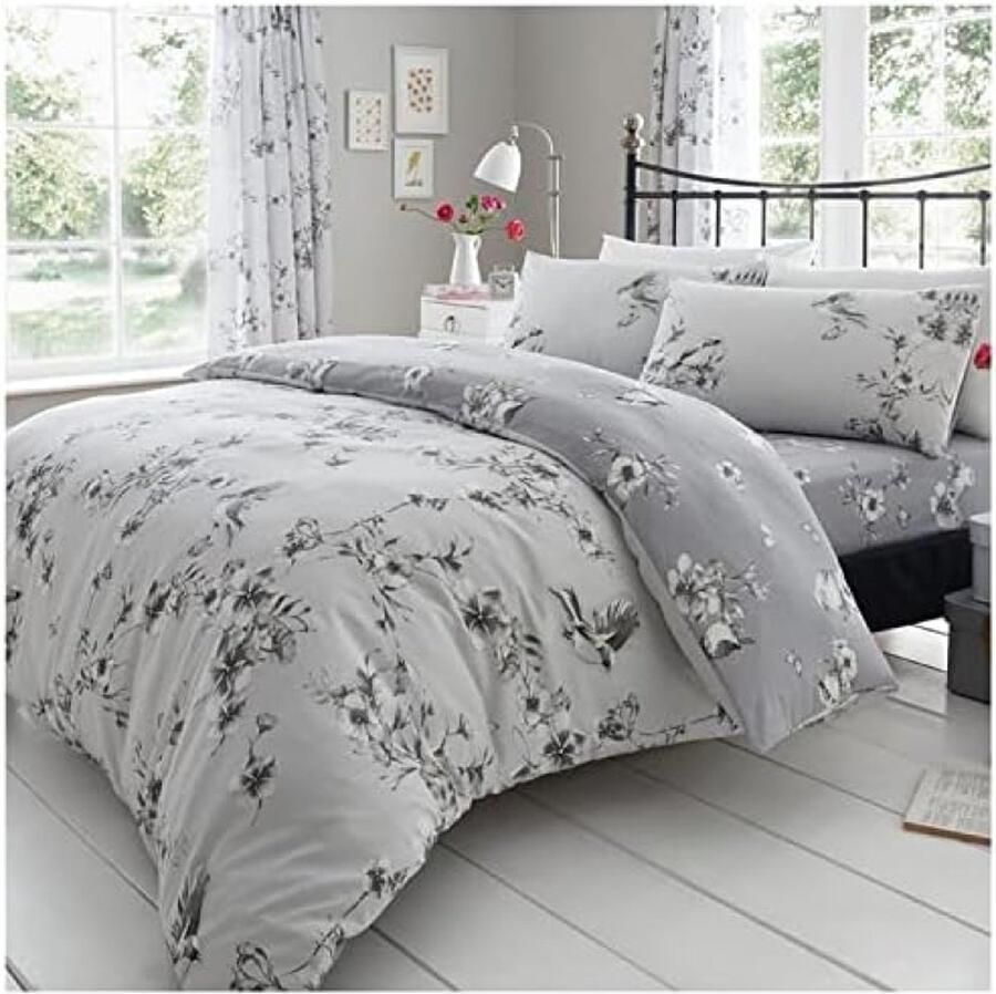 Luxe BIRDIE BLOSSOM Bed Set met Dekbedovertrek en kussensloop
