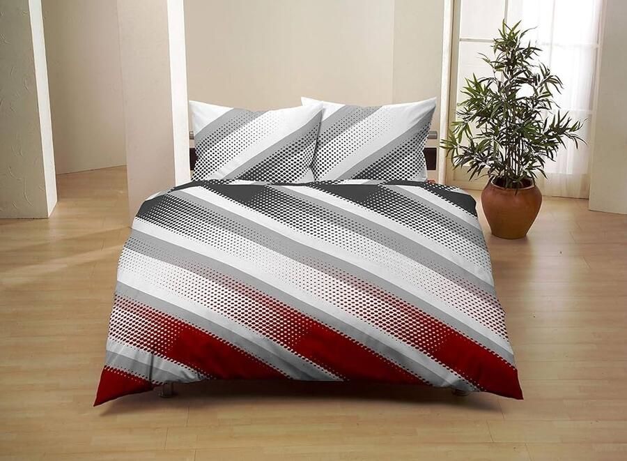 Luxe dekbedovertrek set 100% katoen 1 stuk 200 x 200 cm