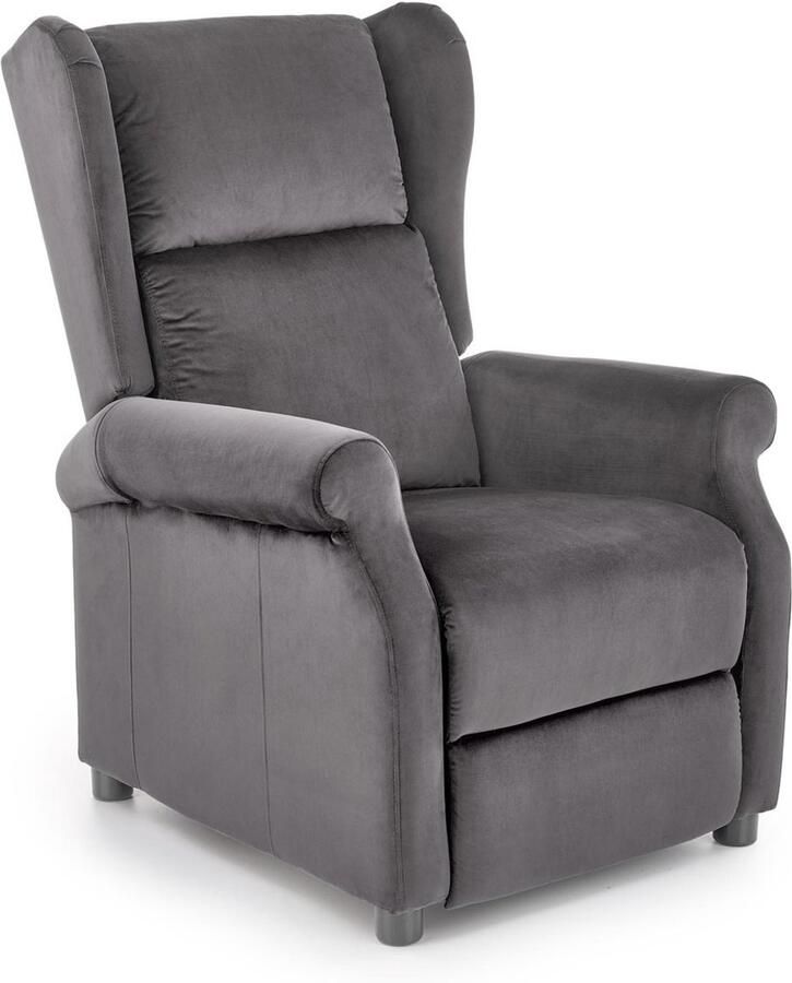 Luxe Fauteuil Grijs – Comfortabele Velvet Lounge Relaxstoel – Scandinavisch Design – Ergonomisch – Fluwelen Armstoel voor Woonkamer Slaapkamer of Kantoor