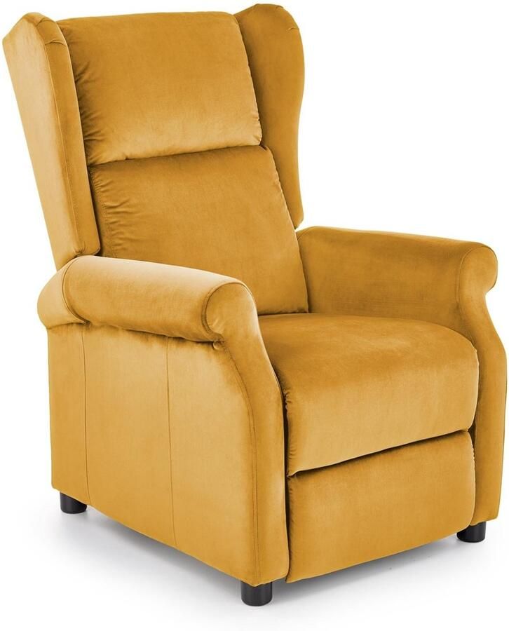 Luxe Fauteuil Geel – Comfortabele Velvet Lounge Relaxstoel – Scandinavisch Design – Ergonomisch – Fluwelen Armstoel voor Woonkamer Slaapkamer of Kantoor