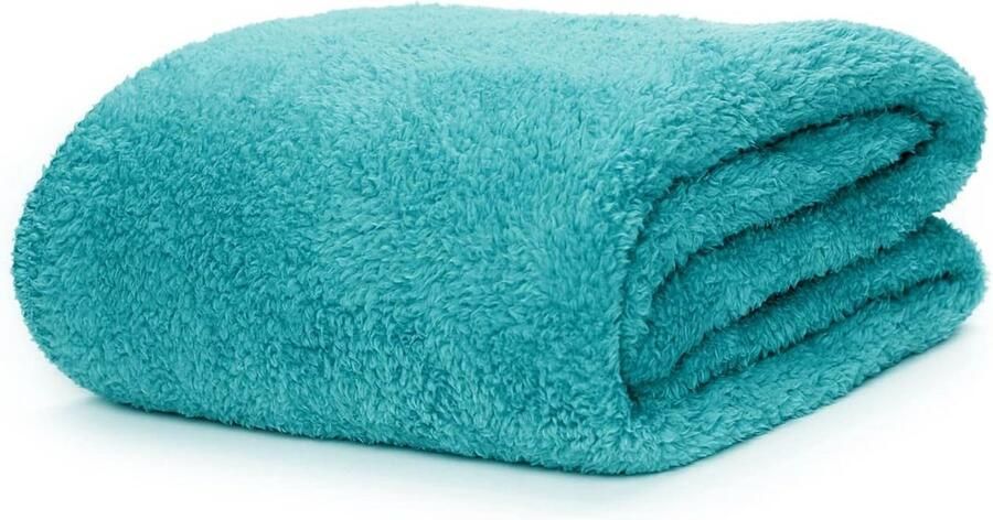 Luxe Fleecedeken Speciale Editie Deken Warm Fleece gooien TV-Deken voor bank Knuffeldeken 127 x 178cm teal