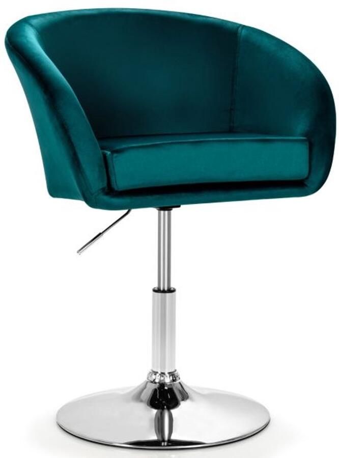 Luxe Fluwelen Bureaustoel Verstelbare Draaistoel met Verzwaarde Basis (125 kg) in Roze Grijs of Groen