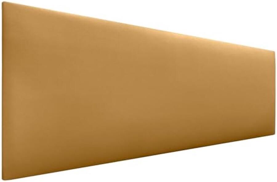 Luxe Hoofdbord van Kunstleer en Aqualine-Stof voor Bed 145 cm