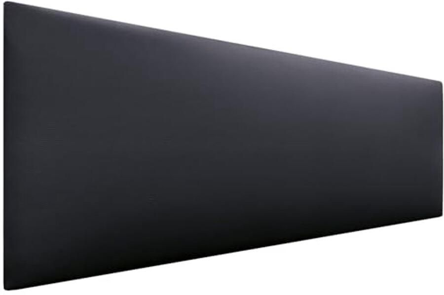 Luxe Hoofdbord van Kunstleer of Stof voor Bedden van 150 160 cm Zwart 4 cm Dikker