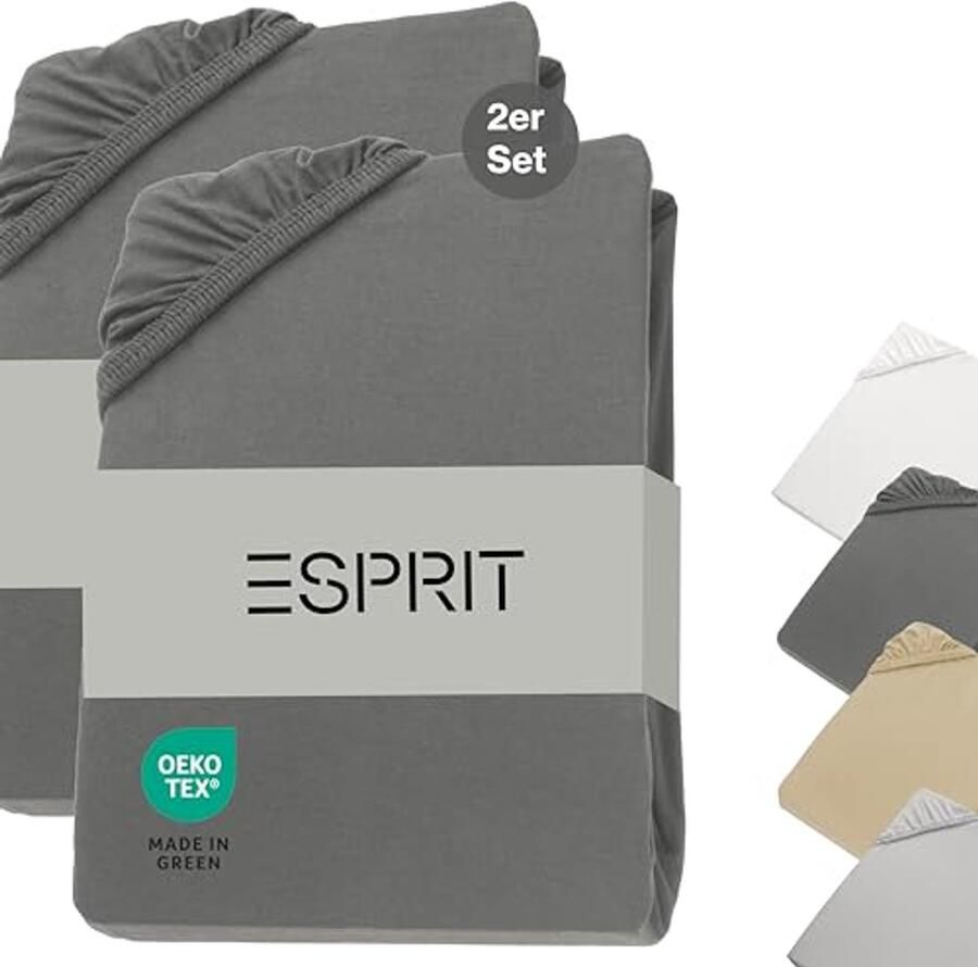 Luxe Katoenen Hoeslaken Set van 2 180 x 200 cm Hotelkwaliteit Geschikt voor Matrassen tot 30 cm Hoog