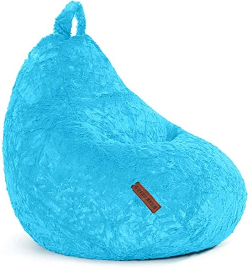 Luxe Lichtblauwe Zitzak voor Binnen en Buiten – Ergonomische Relaxstoel van 120L EPS Korrels