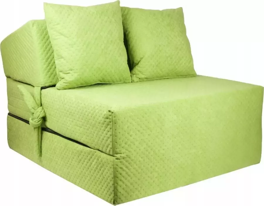 Viking Choice Luxe logeermatras groen camping matras reismatras opvouwbaar matras 200 x 70 x 15 met kussens