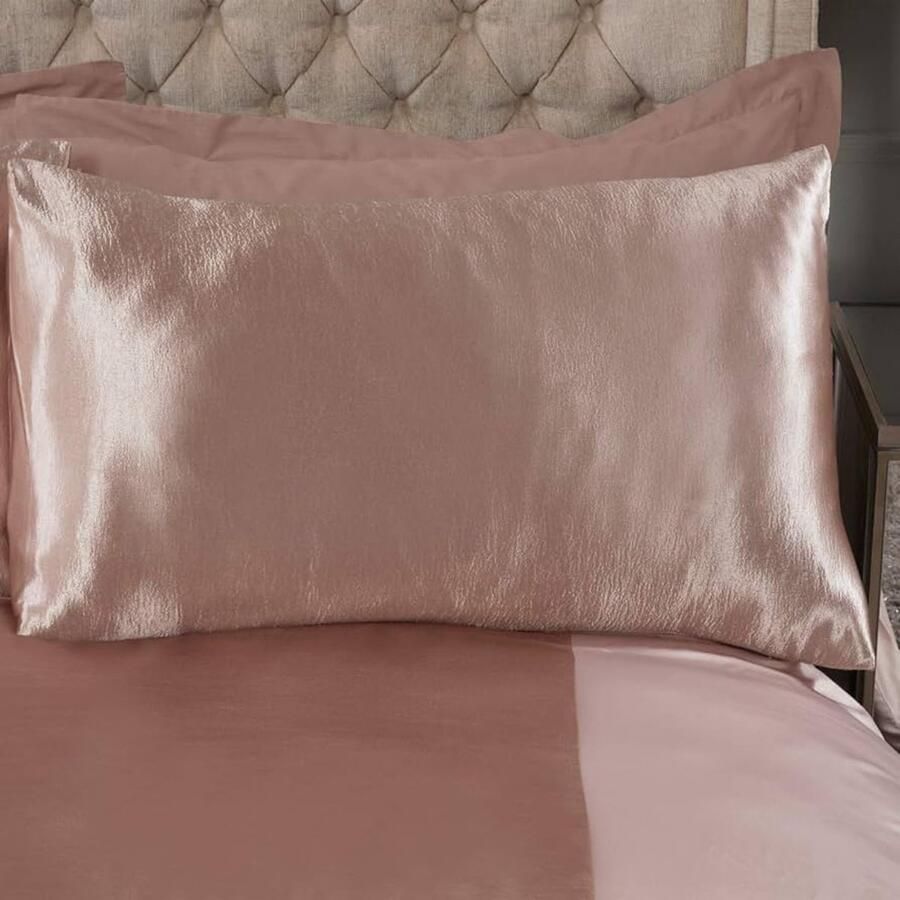 Luxe Satijnen Streep Dekbedovertrek Set Modern Design Super King 1 stuk