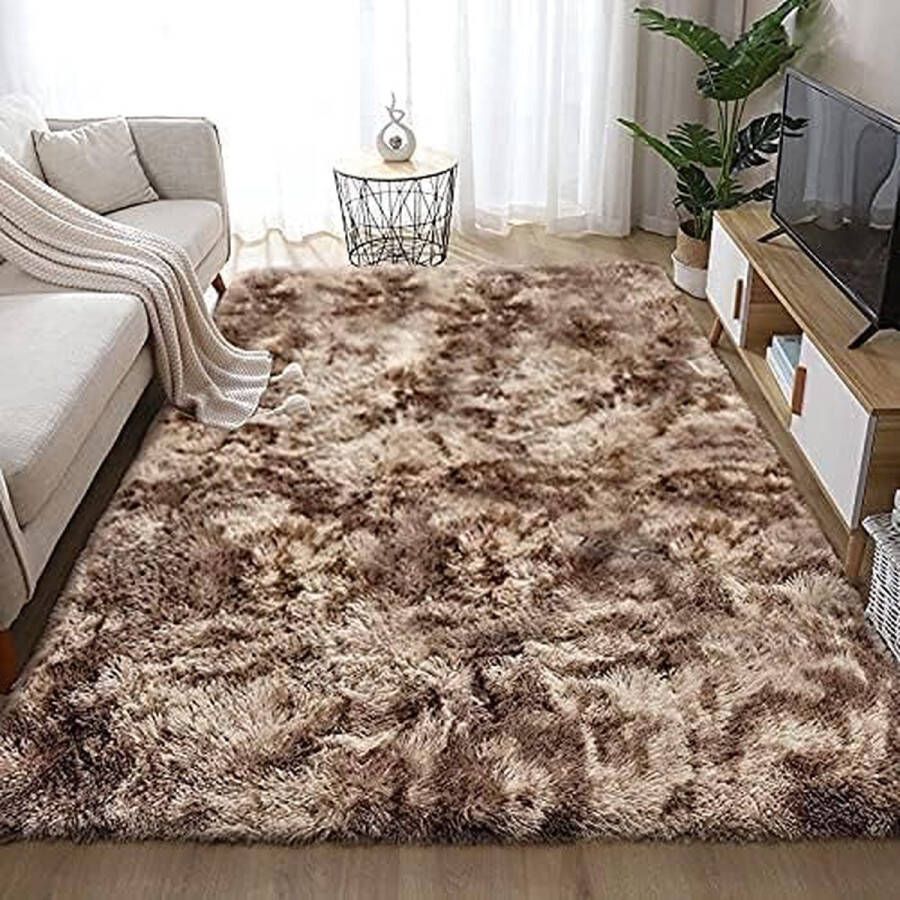 Luxe Shaggy Soft Area tapijt vierkant indoor pluizige antislip tapijten moderne wooncultuur voor woonkamer slaapkamer kinderkamer grijs 60x90 cm