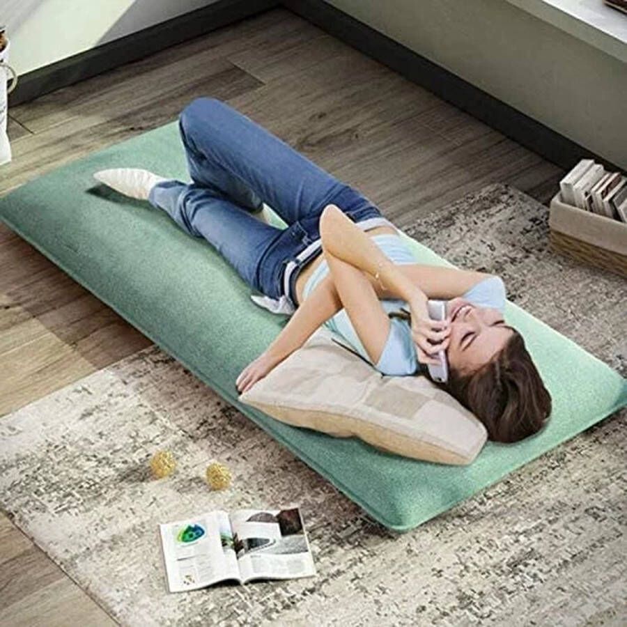 Luxe Slaapfauteuil Army Groen Uitvouwbaar met kussen Fauteuil Ligstoel Stoelbed – Bedbankje – Slaapbankje – Logeerbed logeerstoel Salon Slaapkamer Woonkamer Babykamer Trendy