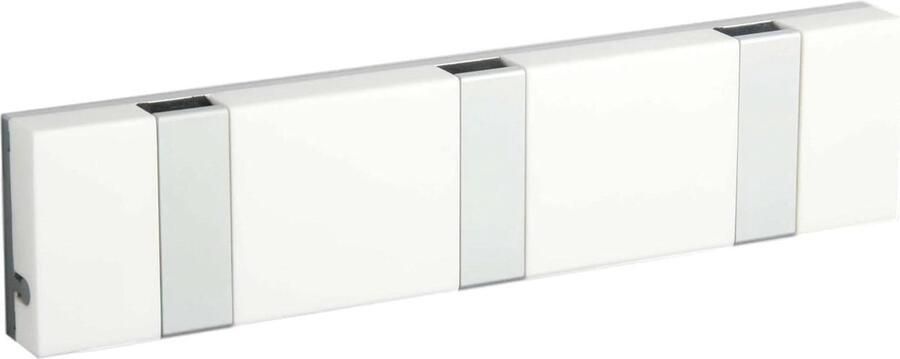 Luxe witte haaklijst voor badkamer en keuken Knax Lite 3