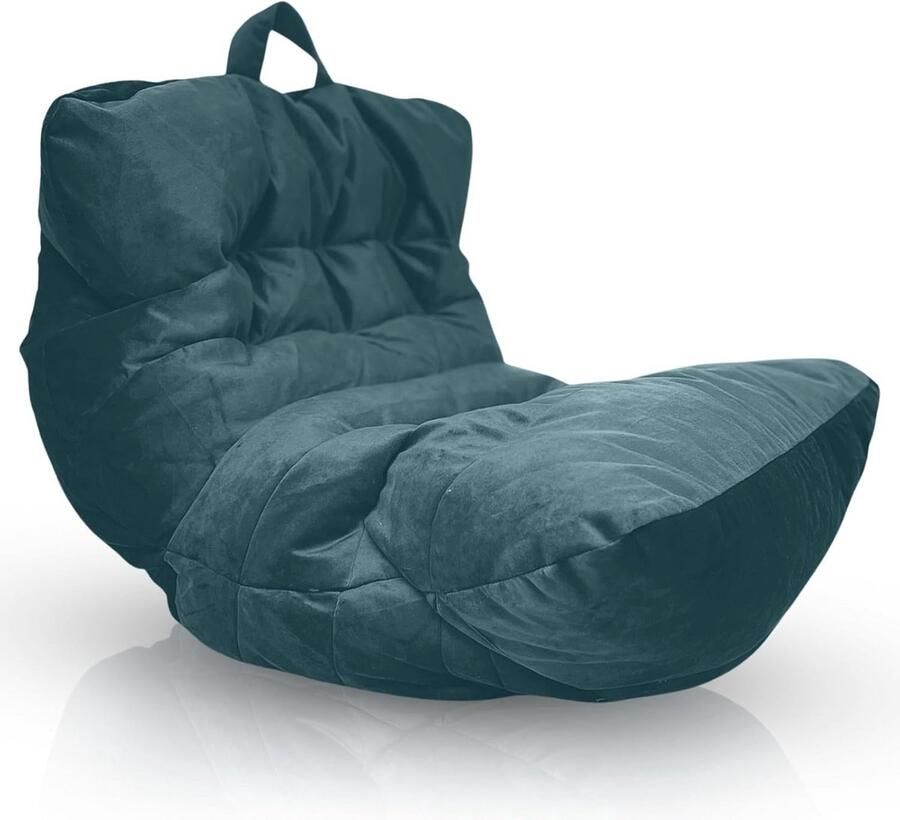 Luxe XXL Zitzak van Fluweel – Comfortabele Pouf voor Woonkamer en Slaapkamer – Moderne Bean Bag Chair voor Volwassenen en Tieners
