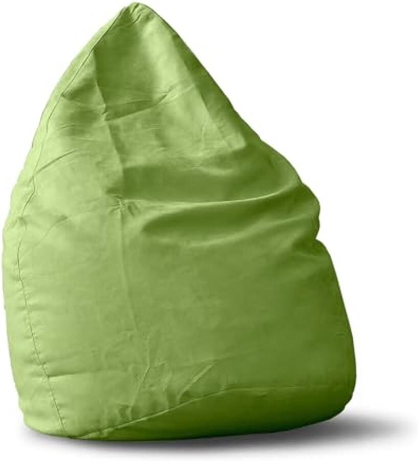 Luxe Zitzak 60x45cm Microvelours Beanbag voor Volwassenen en Kinderen Ideaal voor Kinderkamer Fauteuil & Stoel Bean Bag [Groen]