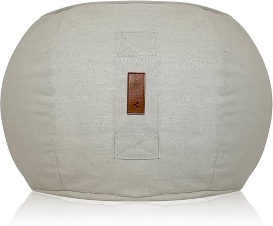 Luxe Zitzak met Voetensteun XXL voor Binnen en Buiten Beige Decoratief Meubel