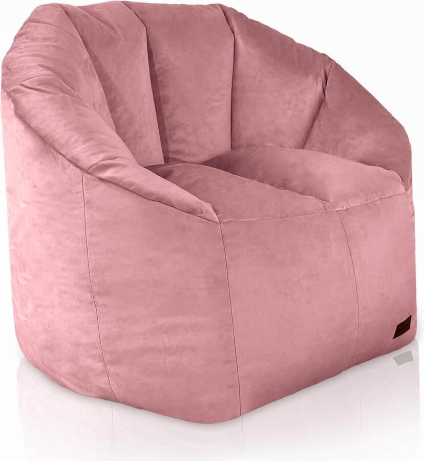 Luxe Zitzak XXL voor Woonkamer of Jeugdkamer Modern Fluweel Design in Roze