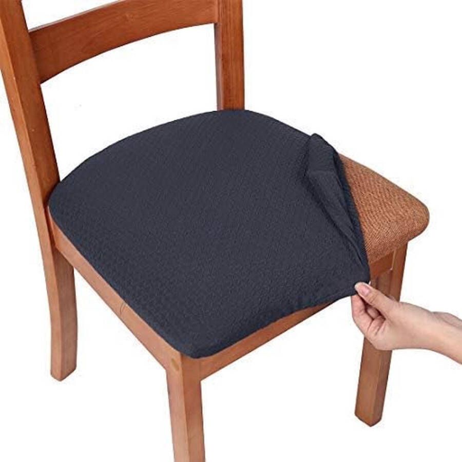 Luxiba Stretch spandex jacquard stoelhoezen voor eetkamerstoelen verwijderbaar en wasbaar