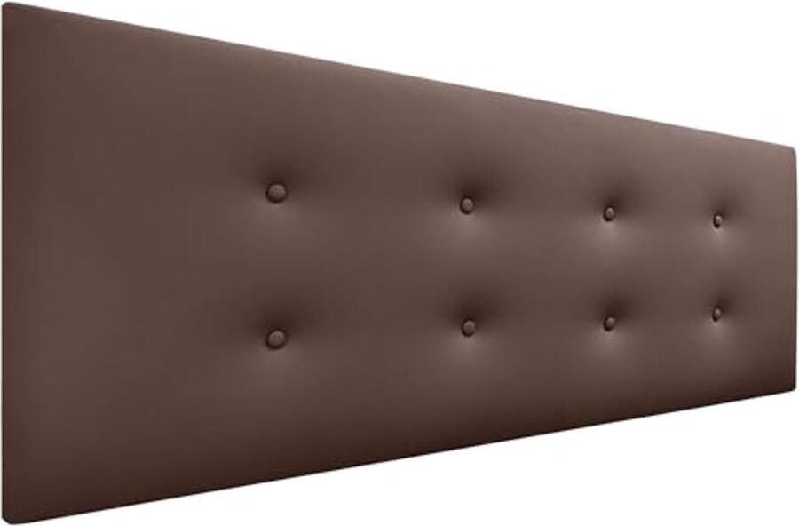 Luxueus hoofdbord van kunstleer met knopen 150 cm 160 cm gerecycled en vuilafstotend