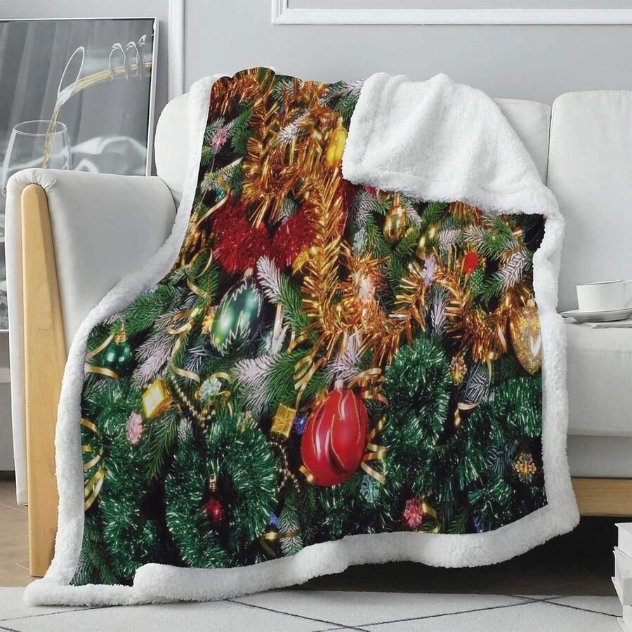 Luxueuze Omkeerbare Pluche Deken Warme Sherpa Fleece voor Winter en Herfst Perfecte Knuffeldeken voor Tweepersoonsbedden (150 x 200 cm)