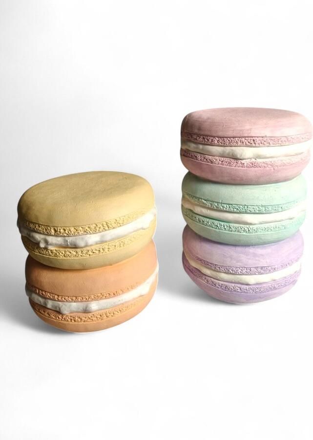 Macaron 33x46 bijzettafel 3 hoog- Luxe Macaron Tafel Zacht roze mintgroen en lila Uniek Design