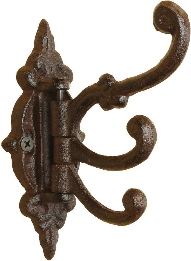 MACOSA SA05122 nostalgische wandhaak roestig ongebruikelijke vorm vintage retro antiek kapstokhaak kledinghaak handdoekhaak