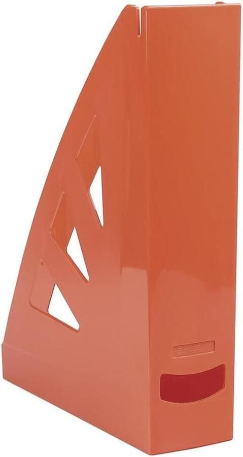 Magazijnmap 10 stuks A4 Oranje Hard Plastic Opengewerkt Bureau Organizer Tijdschriften Onbreekbaar