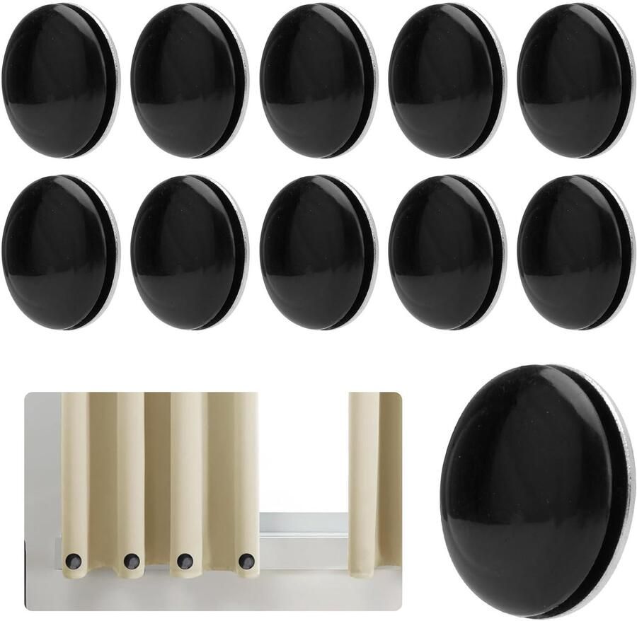 Magnetische gordijngewichten set van 10 siliconen en magneten