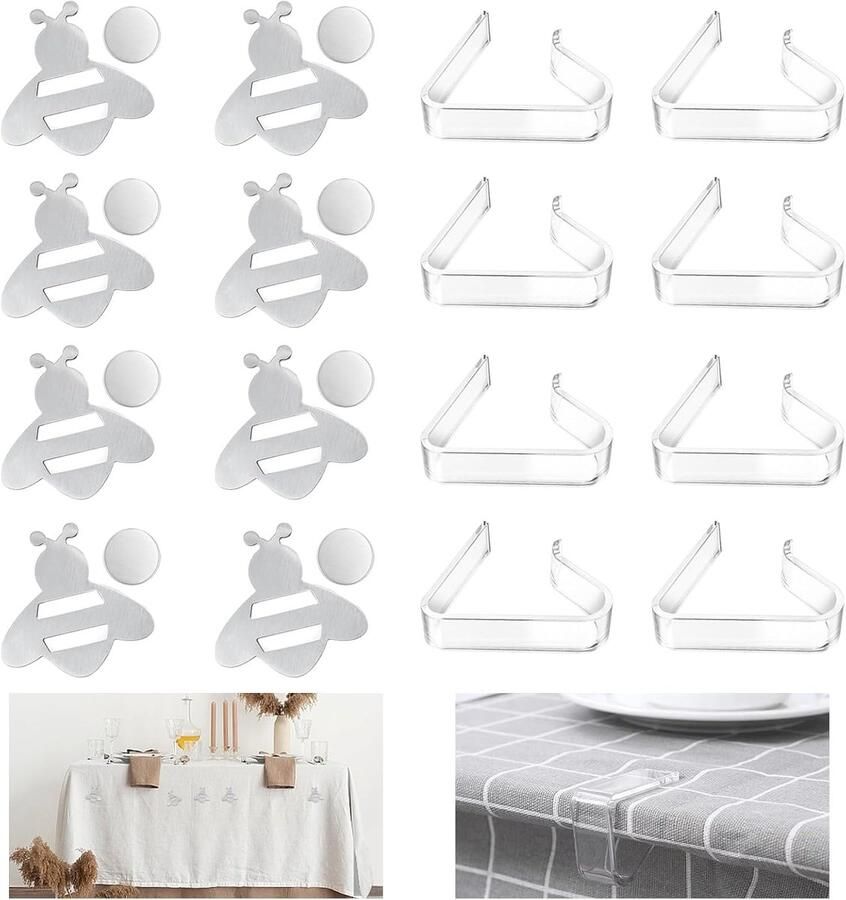 Magnetische tafelkleedgewichten Roestvrij staal 8 stuks Voor buiten